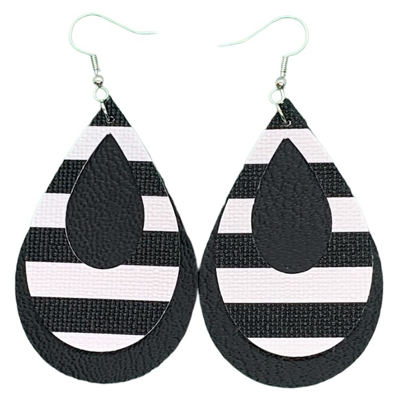 Jewelry Pick Any 3 For 12 Faux Leather Teardrop Earrings Poshmark